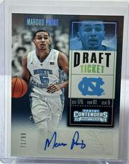 Marcus Paige [Ball at Head Autograph Draft Ticket] #141 Basketball Cards 2016 Panini Contenders Draft Picks Prices