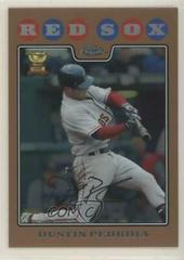 Dustin Pedroia [Copper Refractor] #66 Baseball Cards 2008 Topps Chrome Prices