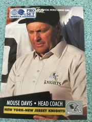 Mouse Davis Football Cards 1991 Pro Set Wlaf Inserts Prices