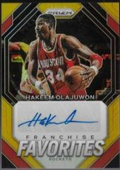 Hakeem Olajuwon [Gold Prizm] #4 Basketball Cards 2023 Panini Prizm Franchise Favorites Signature Prices