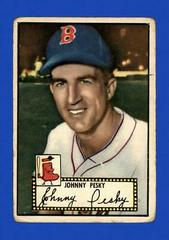 Johnny Pesky [Black Back] #15 Baseball Cards 1952 Topps Prices