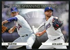 Jacob deGrom, Nolan Ryan Baseball Cards 2023 Topps Update Time Spanning Tandems Prices