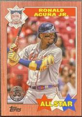 Ronald Acuna Jr. [Red] #T87-64 Baseball Cards 2022 Topps 1987 Prices
