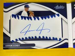 Aaron Ashby [Material Booklet Blue Signature] #110 Baseball Cards 2022 Panini Absolute Prices