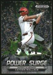 Cayden Wallace #PS-CW Baseball Cards 2022 Panini Prizm Draft Picks Power Surge Prices