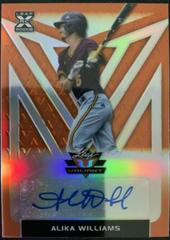 Alika Williams [Orange] Baseball Cards 2020 Leaf Valiant Autographs Prices