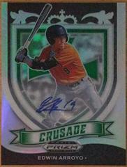 Edwin Arroyo [Autograph Silver Prizm] #C-EA Baseball Cards 2021 Panini Prizm Draft Picks Crusade Prices