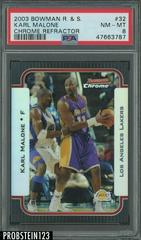 Karl Malone [Chrome] Basketball Cards 2003 Bowman Prices
