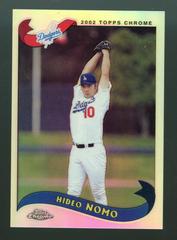 Hideo Nomo [Refractor] Baseball Cards 2002 Topps Chrome Traded Prices