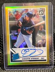 Christin Stewart [Gold] #CH Baseball Cards 2019 Panini Donruss Optic Rated Rookie Signatures Prices