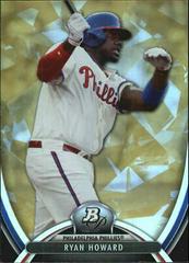 Ryan Howard #17 Baseball Cards 2013 Bowman Platinum Prices