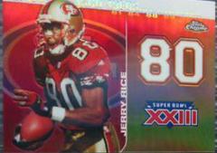 Jerry Rice [White Refractor] #JR2 Football Cards 2008 Topps Chrome Dynasties Prices