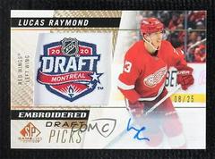 Lucas Raymond [Autograph] Hockey Cards 2021 SP Game Used Embroidered in History Prices
