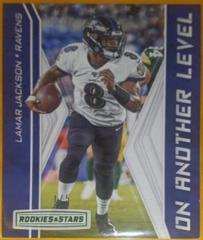 Lamar Jackson [Green] #OAL-LJ Football Cards 2019 Panini Rookies & Stars on Another Level Prices