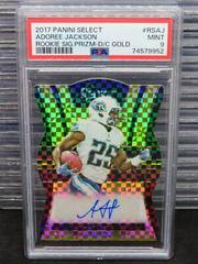Adoree' Jackson [Die Cut Gold] Football Cards 2017 Panini Select Rookie Signatures Prizm Prices