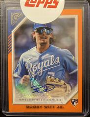 Bobby Witt Jr. [Orange] #RA-BW Baseball Cards 2022 Topps Gallery Rookie Autographs Prices