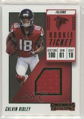 Calvin Ridley #RTS-9 Football Cards 2018 Panini Contenders Rookie Ticket Swatches Prices