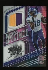 Justin Jefferson [Neon Pink] #SS-JJE Football Cards 2022 Panini Spectra Sunday Spectacle Prices