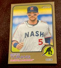 Brice Turang [Gold] #104 Baseball Cards 2022 Topps Heritage Minor League Prices