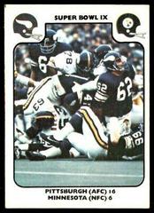 Super Bowl IX [Pittsburgh, Minnesota] Football Cards 1977 Fleer Team Action Prices
