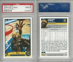Jermaine O'Neal [Collection] #7 Basketball Cards 2003 Topps Prices