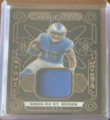 Amon Ra St. Brown [Orange] #AM-AST Football Cards 2022 Panini Obsidian Atomic Material Prices