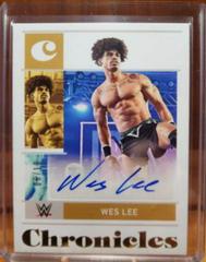 Wes Lee [Gold] Wrestling Cards 2022 Panini Chronicles WWE Signatures Prices