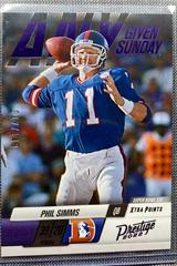 Phil Simms [Purple] Football Cards 2022 Panini Prestige Any Given Sunday Prices