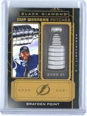 Brayden Point [Gold] #CW-BP Hockey Cards 2022 Upper Deck Black Diamond Cup Winners Patches Prices