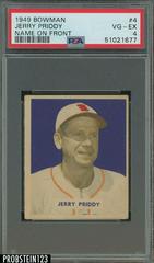 Jerry Priddy [Name on Front] Baseball Cards 1949 Bowman Prices