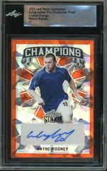 Wayne Rooney [Orange Crystal] Soccer Cards 2022 Leaf Metal Champions Autographs Prices