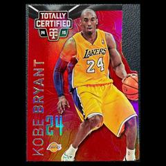 Kobe Bryant [Dribbling Mirror Platinum Red Die Cut] Basketball Cards 2014 Panini Totally Certified Prices