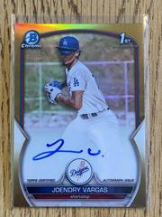 Joendry Vargas [Gold] #CPA-JV Baseball Cards 2023 Bowman Chrome Prospect Autographs Prices