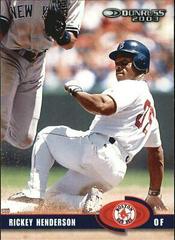 Rickey Henderson #99 Baseball Cards 2003 Donruss Prices