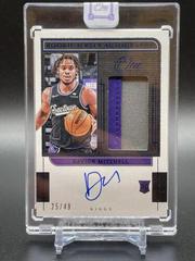 Davion Mitchell [Blue] Basketball Cards 2021 Panini One and One Rookie Jersey Autographs Prices