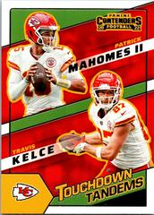 Patrick Mahomes II, Travis Kelce #TDT-KC Football Cards 2022 Panini Contenders Touchdown Tandems Prices