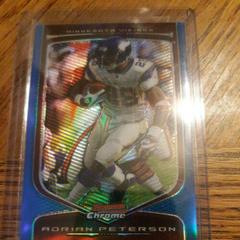 Adrian Peterson [Blue Refractor] #30 Football Cards 2009 Bowman Chrome Prices