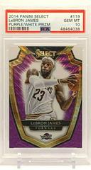 LeBron James [Purple, White Prizm] Basketball Cards 2014 Panini Select Prices