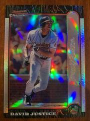 David Justice [Refractor] Baseball Cards 1999 Bowman Chrome Gold Prices