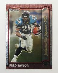 Fred Taylor [Gold Refractor] #80 Football Cards 1999 Bowman Chrome Prices