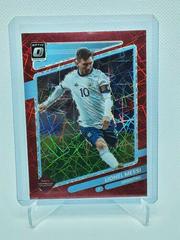 Lionel Messi [Optic Red Velocity] Soccer Cards 2021 Panini Donruss Road to Qatar Prices