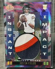 Justin Fields [Gold] #II-JF Football Cards 2021 Panini Illusions Instant Impact Prices