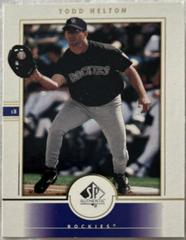 Todd Helton Baseball Cards 2000 SP Authentic Prices