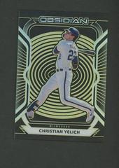 Christian Yelich [Electric Etch Yellow] #56 Baseball Cards 2021 Panini Chronicles Obsidian Prices