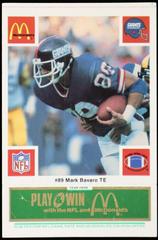 Mark Bavaro [Green] #89 Football Cards 1986 McDonald's Giants Prices