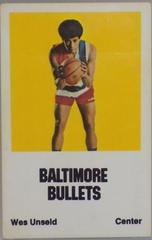 Wes Unseld Basketball Cards 1972 Comspec Prices