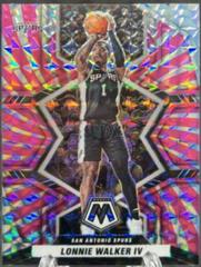 Lonnie Walker IV [Pink Swirl] #1 Basketball Cards 2021 Panini Mosaic Prices