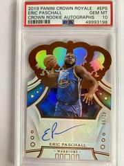 Eric Paschall #CR-EPS Basketball Cards 2019 Panini Crown Royale Rookie Autographs Prices