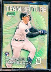 Spencer Torkelson [Green] Baseball Cards 2022 Stadium Club Chrome Team of the Future Prices