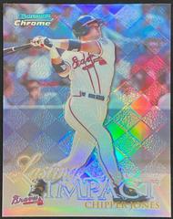 Chipper Jones [Refractor] Baseball Cards 1999 Bowman Chrome Impact Prices
